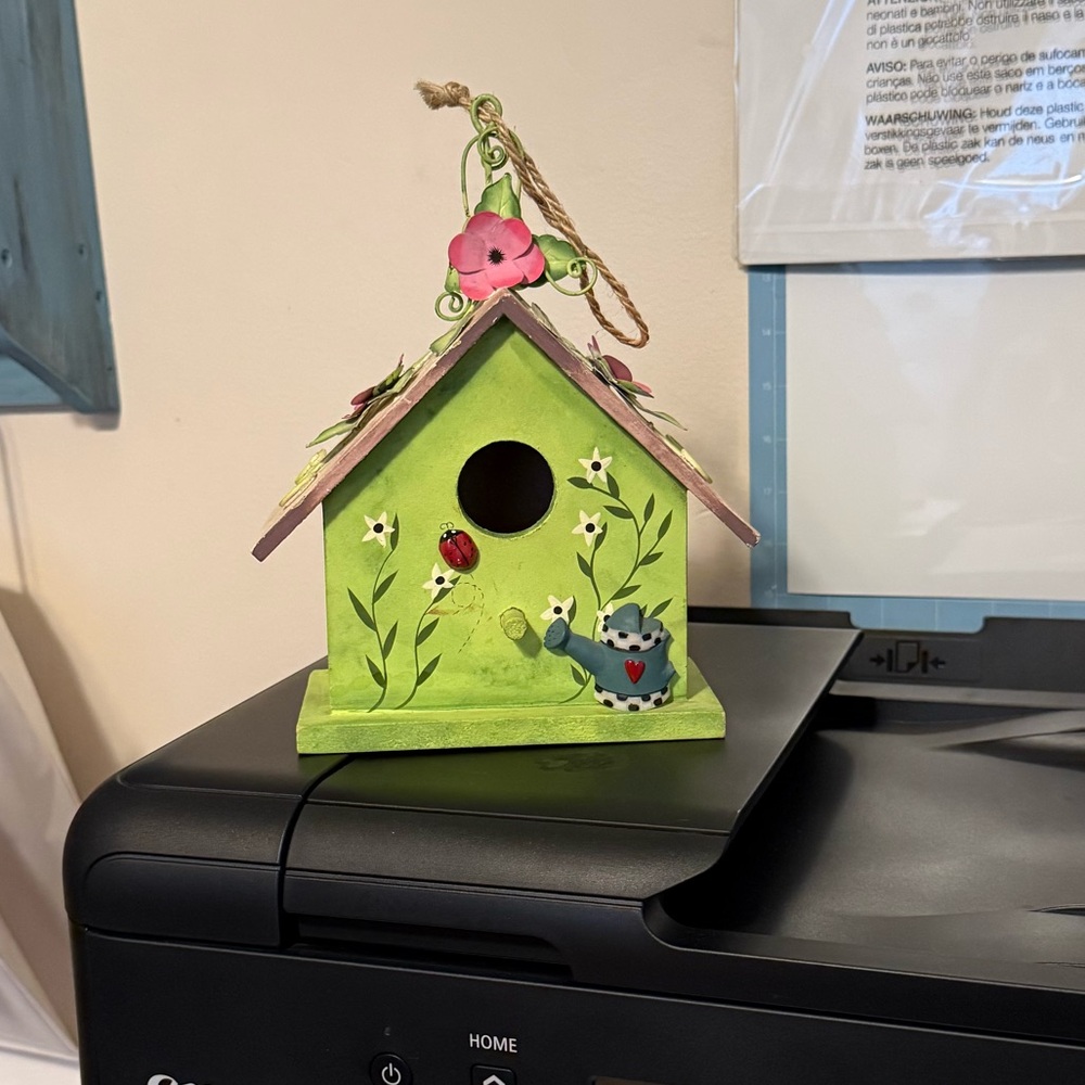 Wooden birdhouse